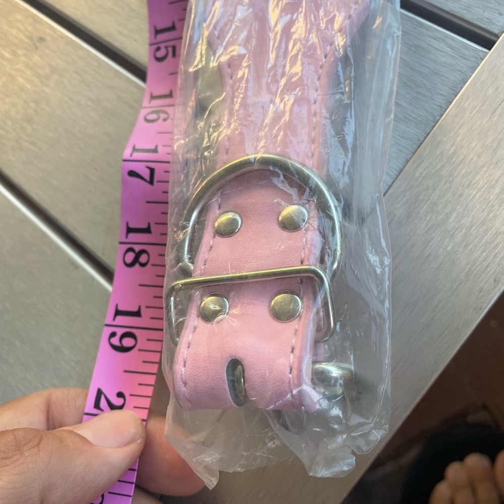 Pink Dog collar new